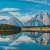 Wyoming Mount Moran Lake Diamond Painting