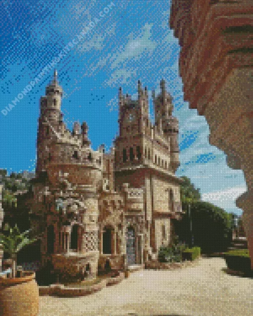 Benalmadena Colomares Castle Diamond Painting