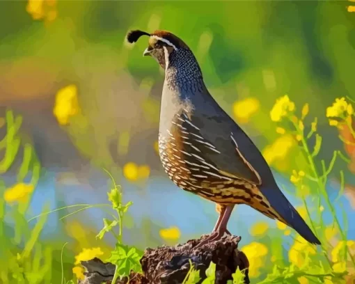 California Quail Diamond Painting