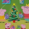 Christmas Peppa Pig Diamond Painting