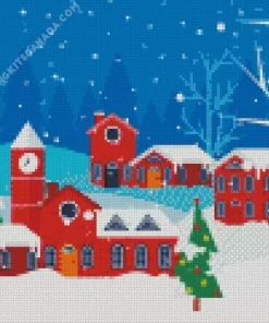 Christmas Village Diamond Painting