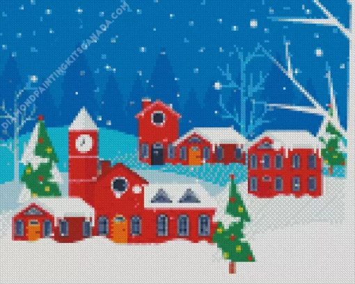 Christmas Village Diamond Painting