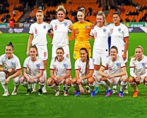 England Lionesses Diamond Painting