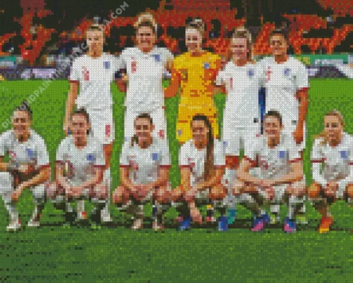 England Lionesses Diamond Painting