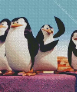 Madagascar Penguin Diamond Painting