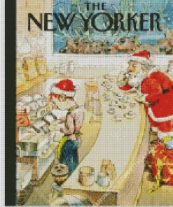 Merry Christmas The New Yorker Cover Diamond Painting