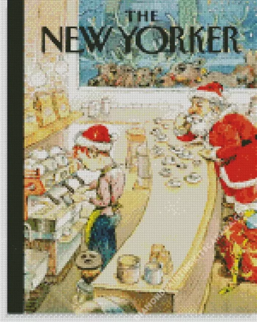 Merry Christmas The New Yorker Cover Diamond Painting