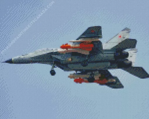 Mig 29 Fulcrum Diamond Painting