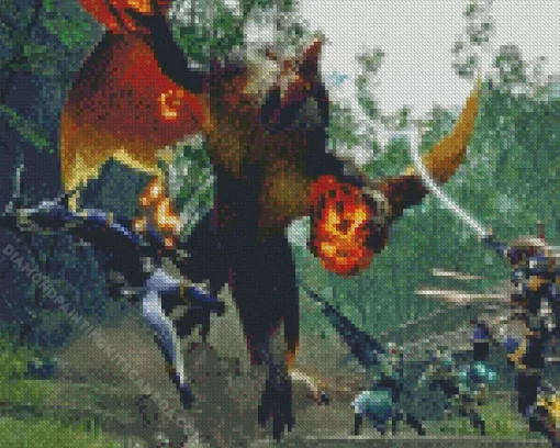 Monster Hunter Rise Diamond Painting