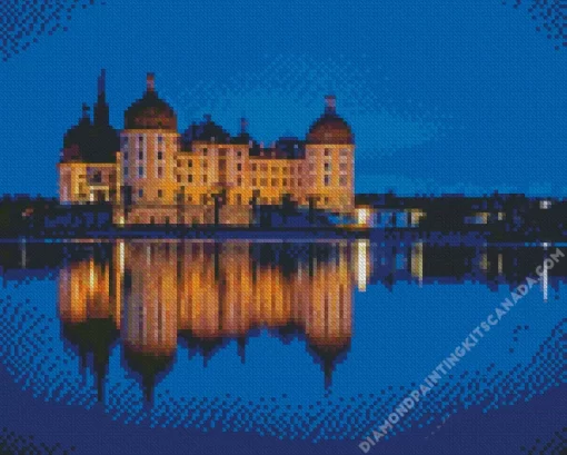 Moritzburg Castle Reflection Diamond Painting