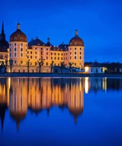 Moritzburg Castle Reflection Diamond Painting