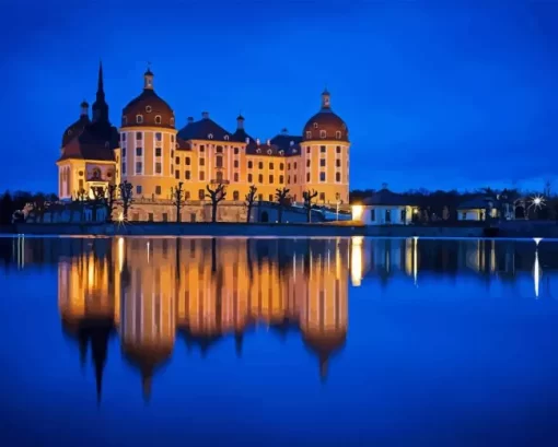 Moritzburg Castle Reflection Diamond Painting