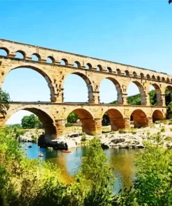 Nîmes Pont du Gard Diamond Painting