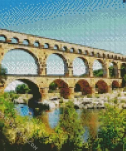 Nîmes Pont du Gard Diamond Painting