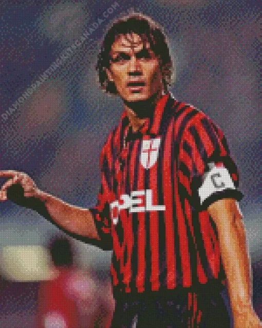 Paolo Maldini AC Milan Diamond Painting