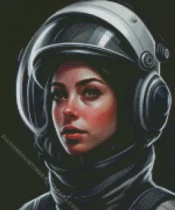 Pilot Girl Art Diamond Painting