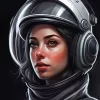 Pilot Girl Art Diamond Painting