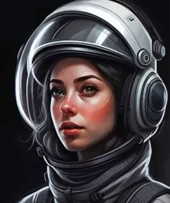 Pilot Girl Art Diamond Painting