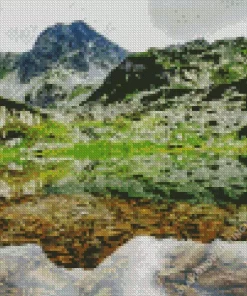 Retezat Park Lake Diamond Painting