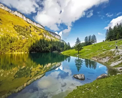 Seealpsee Lake Diamond Painting