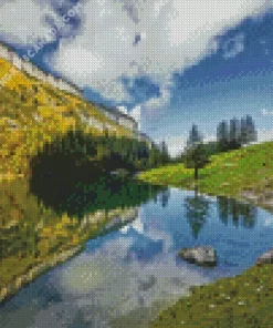 Seealpsee Lake Diamond Painting