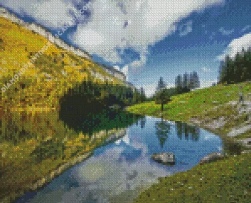 Seealpsee Lake Diamond Painting