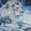 Snow Lion Diamond Painting