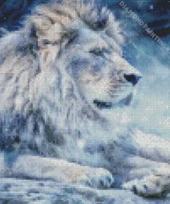 Snow Lion Diamond Painting