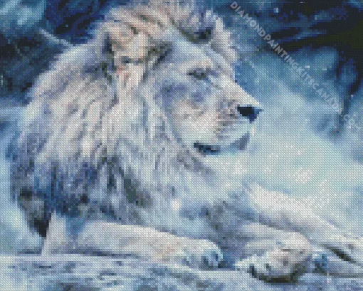 Snow Lion Diamond Painting