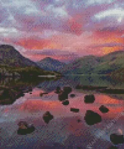 Sunset Over Wast Water Diamond Painting