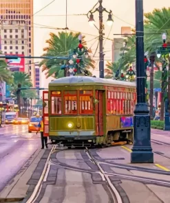 Tram New Orleans Diamond Painting