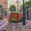 Tram New Orleans Diamond Painting