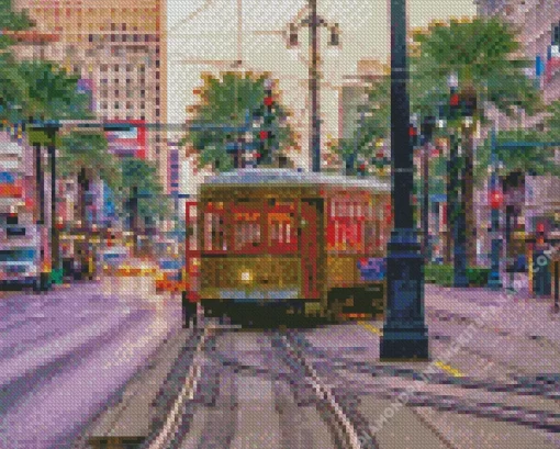 Tram New Orleans Diamond Painting