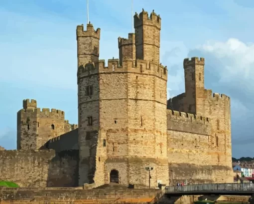 Caernarfon Castle Diamond Painting