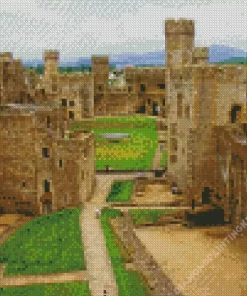 Caernarfon Castle Wales Diamond Painting