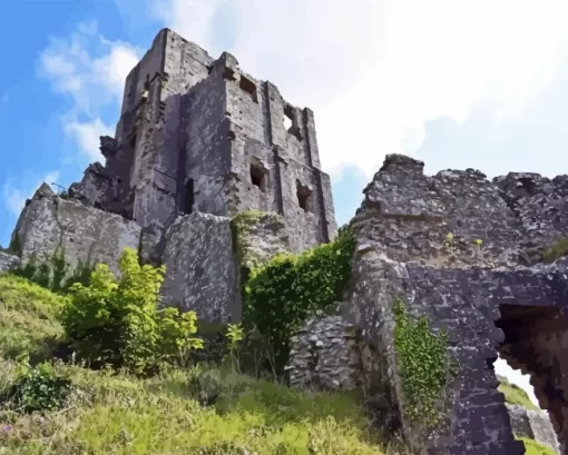 Corfe Castle Diamond Painting