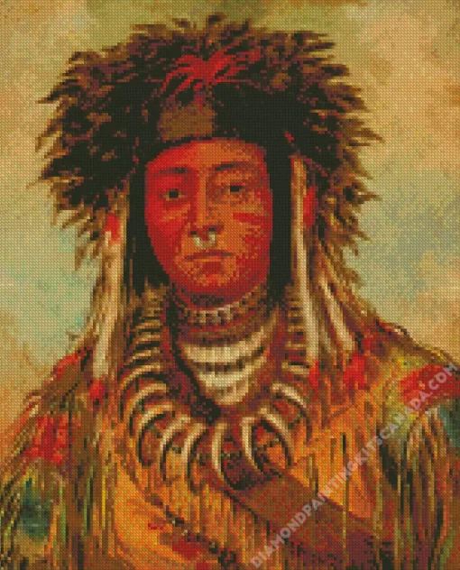 George Catlin Diamond Painting