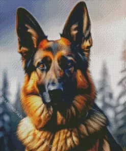 German Shepherd Diamond Painting