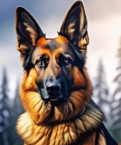 German Shepherd Diamond Painting