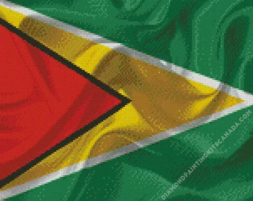 Guyana Flag Diamond Painting