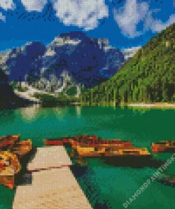 Lake Braies Diamond Painting