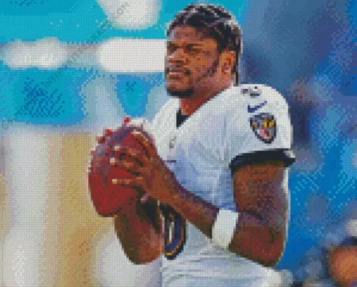 Lamar Jackson Diamond Painting