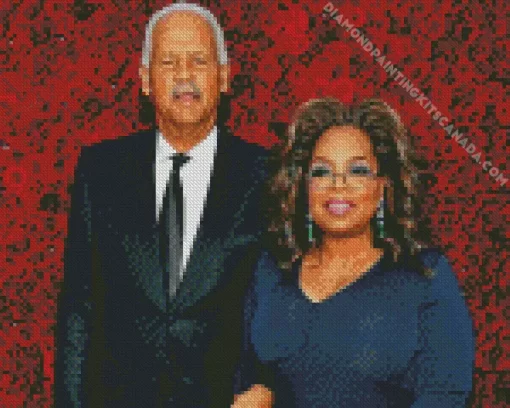 Oprah And Stedman Graham Diamond Painting