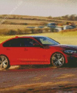 Orange BMW 3 Diamond Painting