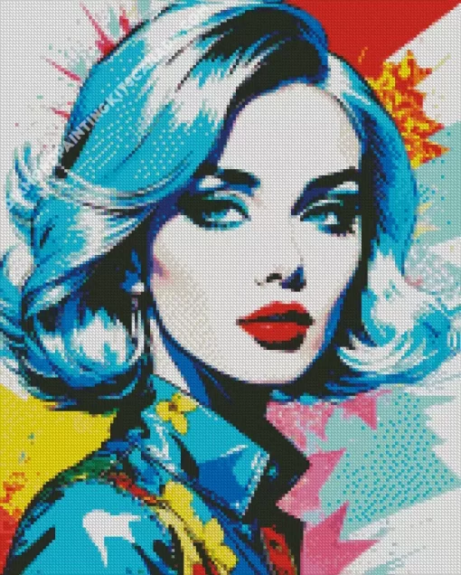 Pop Art Girl Diamond Painting