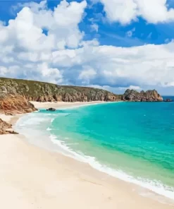 Porthcurno Beach Diamond Painting