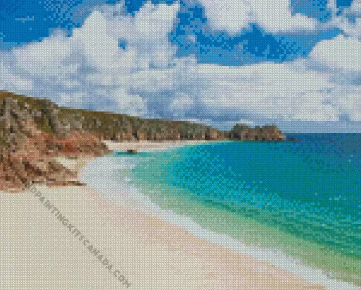 Porthcurno Beach Diamond Painting