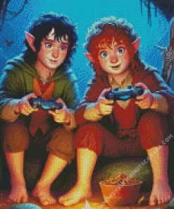 Sam and Frodo Animation Diamond Painting