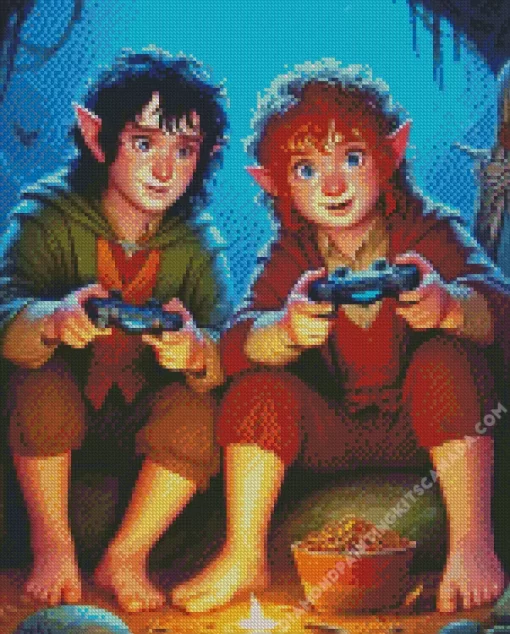 Sam and Frodo Animation Diamond Painting