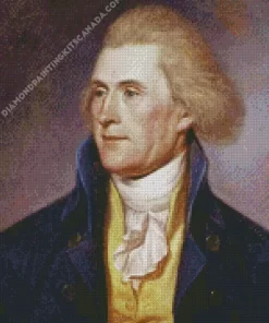 Thomas Jefferson President Portrait Diamond Painting